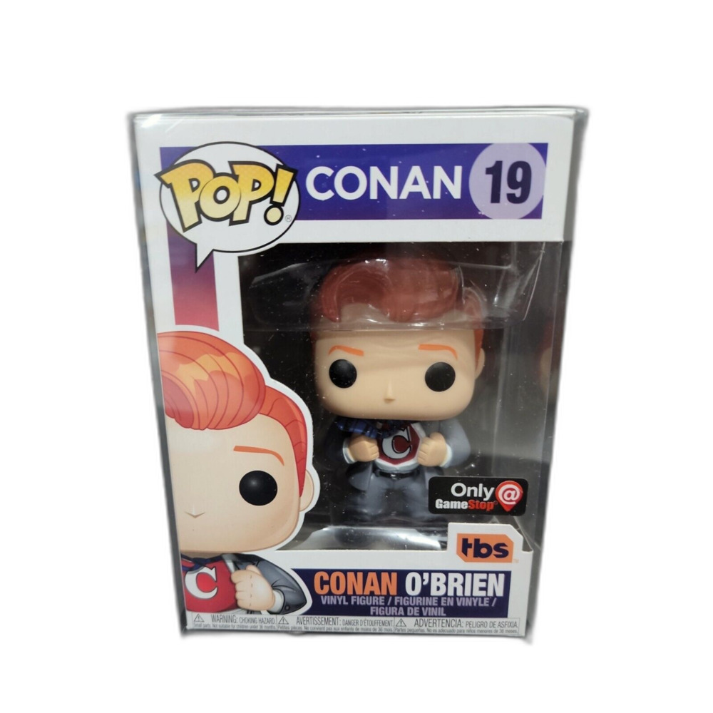 Conan O'Brien SUPER HERO Funko Pop #19 GameStop Exclusive #19 - Picture 1 of 9